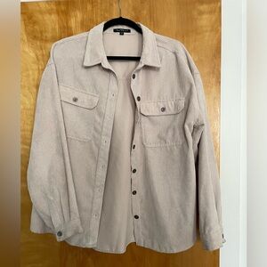 Velvet Heart Tan Lightweight Corduroy Shirt Jacket